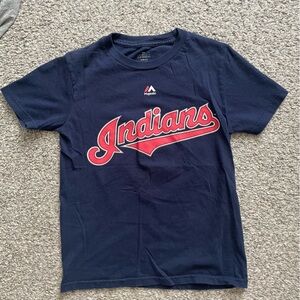 Dark Blue Kids Small Cleveland Indians Tee